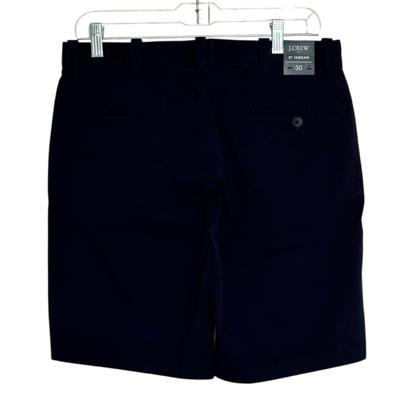 NEW J. CREW FACTORY 9" flex chino short flat front in navy blue size 30 - Picture 5 of 7